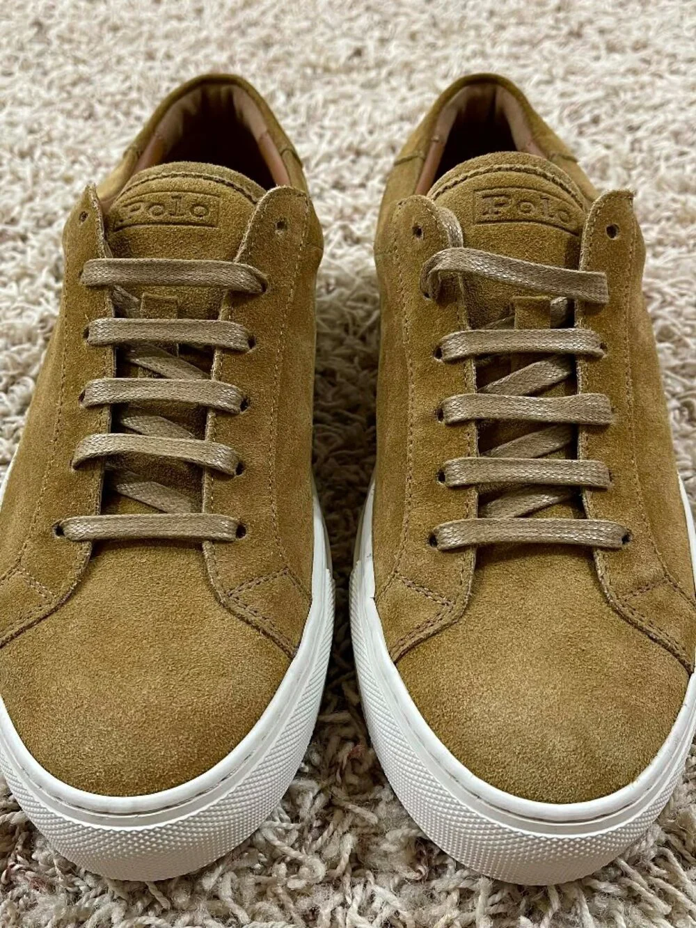 Polo Ralph Lauren Men’s Jermain Lux Suede Leather Sneakers Shoes, Size 7.5 (New) - Picture 9 of 16